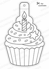 Geburtstag – Fensterdeko – Basteln – Ausmalbild – Ausschneiden – 15 Vorlagen – Materialseite 6