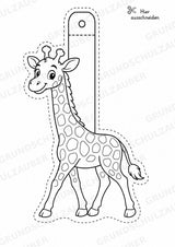 Giraffe – Fensterdeko – Basteln – Ausmalbild – Ausschneiden – 15 Vorlagen – Materialseite 3