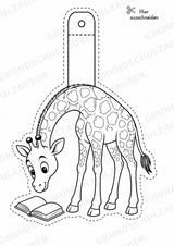 Giraffe – Fensterdeko – Basteln – Ausmalbild – Ausschneiden – 15 Vorlagen – Materialseite 7