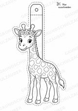 Giraffe – Fensterdeko – Basteln – Ausmalbild – Ausschneiden – 15 Vorlagen – Materialseite 9