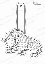 Giraffe – Fensterdeko – Basteln – Ausmalbild – Ausschneiden – 15 Vorlagen – Materialseite 10