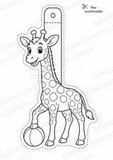 Giraffe – Fensterdeko – Basteln – Ausmalbild – Ausschneiden – 15 Vorlagen – Materialseite 13