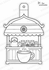 Indien – Fensterdeko – Basteln – Ausmalbild – Ausschneiden – 15 Vorlagen – Materialseite 10