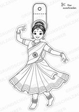 Indien – Fensterdeko – Basteln – Ausmalbild – Ausschneiden – 15 Vorlagen – Materialseite 13