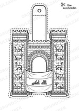 Irak – Fensterdeko – Basteln – Ausmalbild – Ausschneiden – 15 Vorlagen – Materialseite 3