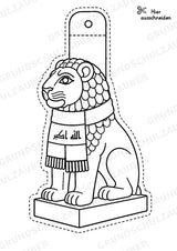 Irak – Fensterdeko – Basteln – Ausmalbild – Ausschneiden – 15 Vorlagen – Materialseite 6