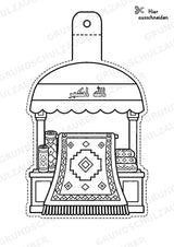 Irak – Fensterdeko – Basteln – Ausmalbild – Ausschneiden – 15 Vorlagen – Materialseite 12