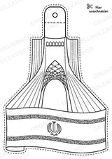 Iran – Fensterdeko – Basteln – Ausmalbild – Ausschneiden – 15 Vorlagen – Materialseite 2