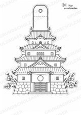 Japan – Fensterdeko – Basteln – Ausmalbild – Ausschneiden – 15 Vorlagen – Materialseite 9