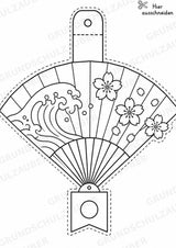 Japan – Fensterdeko – Basteln – Ausmalbild – Ausschneiden – 15 Vorlagen – Materialseite 12