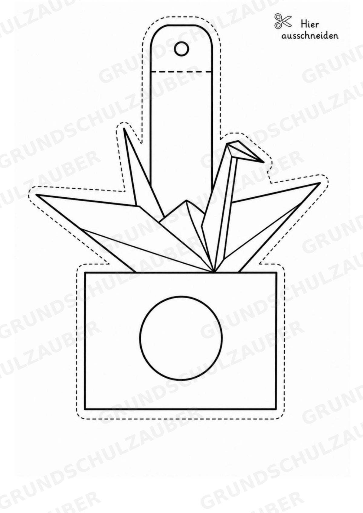 Japan – Fensterdeko – Basteln – Ausmalbild – Ausschneiden – 15 Vorlagen – Materialseite 15