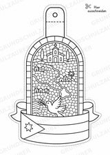 Jordanien – Fensterdeko – Basteln – Ausmalbild – Ausschneiden – 15 Vorlagen – Materialseite 11