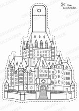 Kanada – Fensterdeko – Basteln – Ausmalbild – Ausschneiden – 15 Vorlagen – Materialseite 15