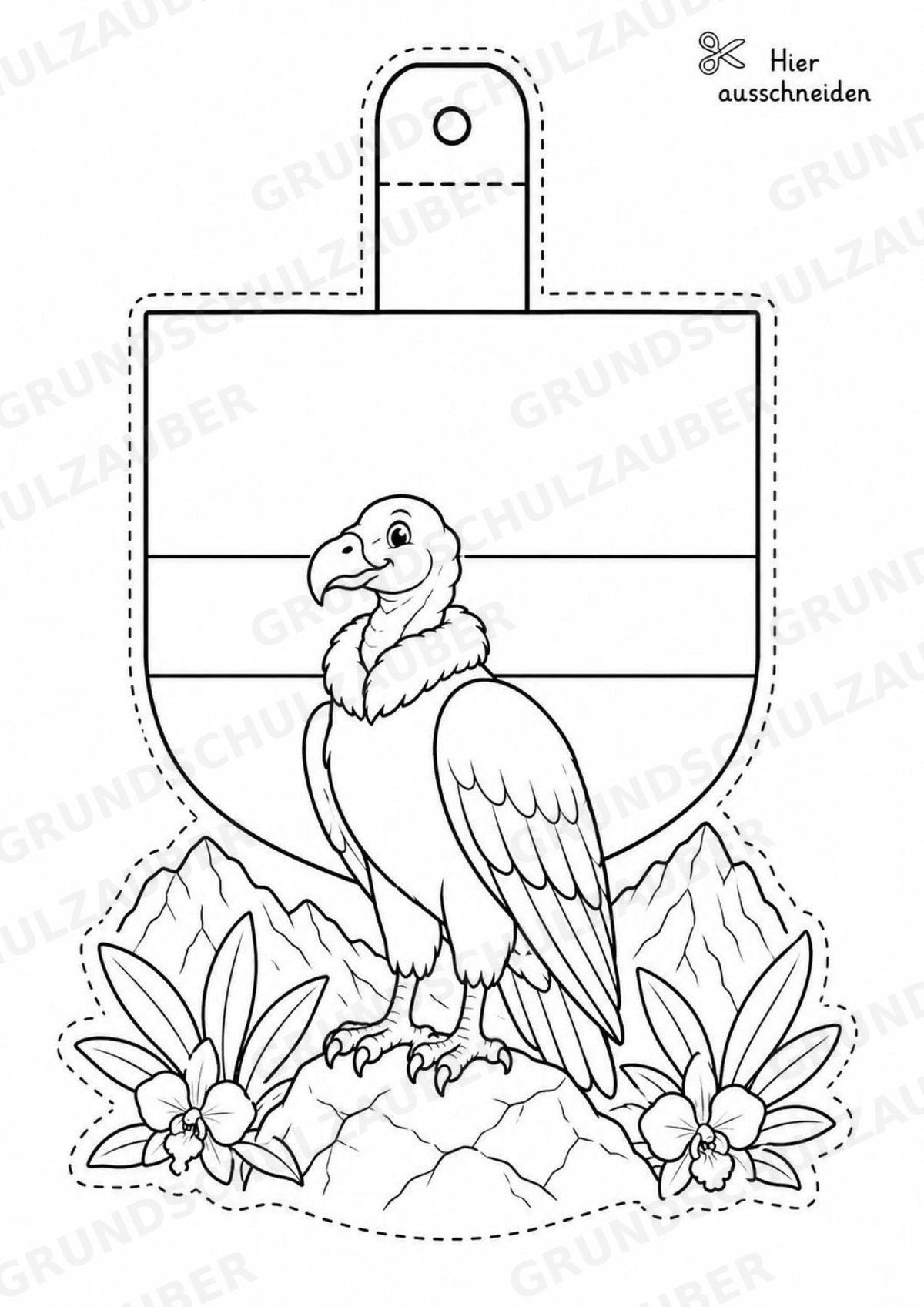Kolumbien – Fensterdeko – Basteln – Ausmalbild – Ausschneiden – 15 Vorlagen – Materialseite 2