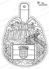 Kroatien – Fensterdeko – Basteln – Ausmalbild – Ausschneiden – 15 Vorlagen – Materialseite 3