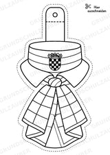 Kroatien – Fensterdeko – Basteln – Ausmalbild – Ausschneiden – 15 Vorlagen – Materialseite 8
