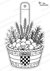 Kroatien – Fensterdeko – Basteln – Ausmalbild – Ausschneiden – 15 Vorlagen – Materialseite 11