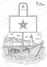 Marokko – Fensterdeko – Basteln – Ausmalbild – Ausschneiden – 15 Vorlagen – Materialseite 16