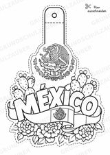 Mexiko – Fensterdeko – Basteln – Ausmalbild – Ausschneiden – 15 Vorlagen – Materialseite 2