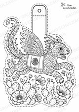 Mexiko – Fensterdeko – Basteln – Ausmalbild – Ausschneiden – 15 Vorlagen – Materialseite 15