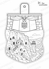 Moldawien – Fensterdeko – Basteln – Ausmalbild – Ausschneiden – 15 Vorlagen – Materialseite 4