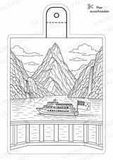 Neuseeland – Fensterdeko – Basteln – Ausmalbild – Ausschneiden – 15 Vorlagen – Materialseite 8