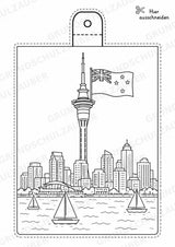 Neuseeland – Fensterdeko – Basteln – Ausmalbild – Ausschneiden – 15 Vorlagen – Materialseite 12