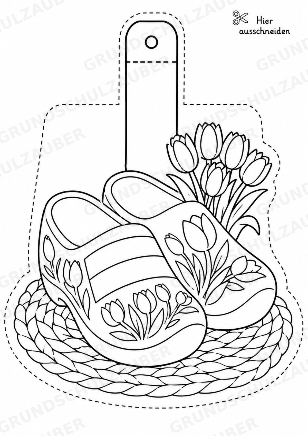 Niederlande – Fensterdeko – Basteln – Ausmalbild – Ausschneiden – 15 Vorlagen – Materialseite 5