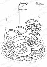 Niederlande – Fensterdeko – Basteln – Ausmalbild – Ausschneiden – 15 Vorlagen – Materialseite 5