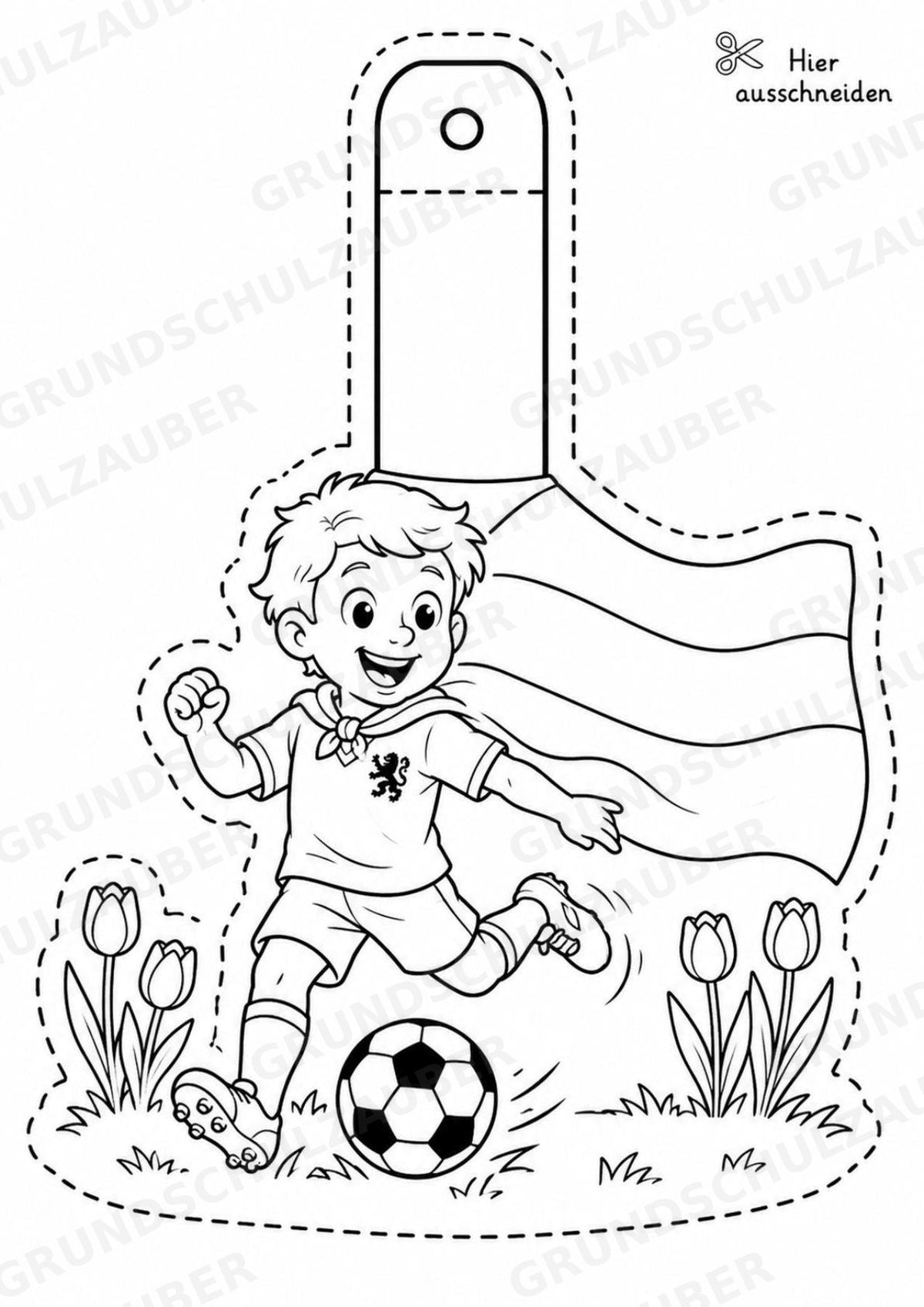 Niederlande – Fensterdeko – Basteln – Ausmalbild – Ausschneiden – 15 Vorlagen – Materialseite 14