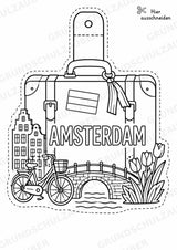 Niederlande – Fensterdeko – Basteln – Ausmalbild – Ausschneiden – 15 Vorlagen – Materialseite 16