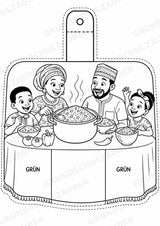 Nigeria – Fensterdeko – Basteln – Ausmalbild – Ausschneiden – 15 Vorlagen – Materialseite 10