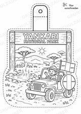 Nigeria – Fensterdeko – Basteln – Ausmalbild – Ausschneiden – 15 Vorlagen – Materialseite 15