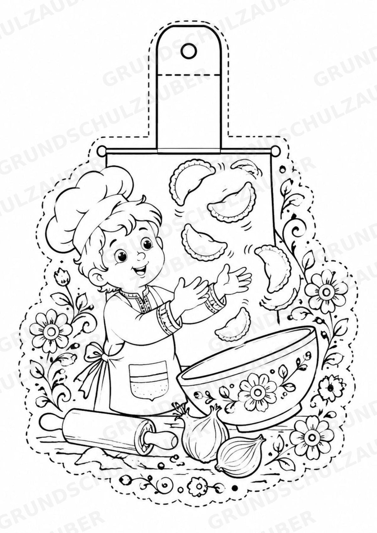 Polen – Fensterdeko – Basteln – Ausmalbild – Ausschneiden – 15 Vorlagen – Materialseite 6
