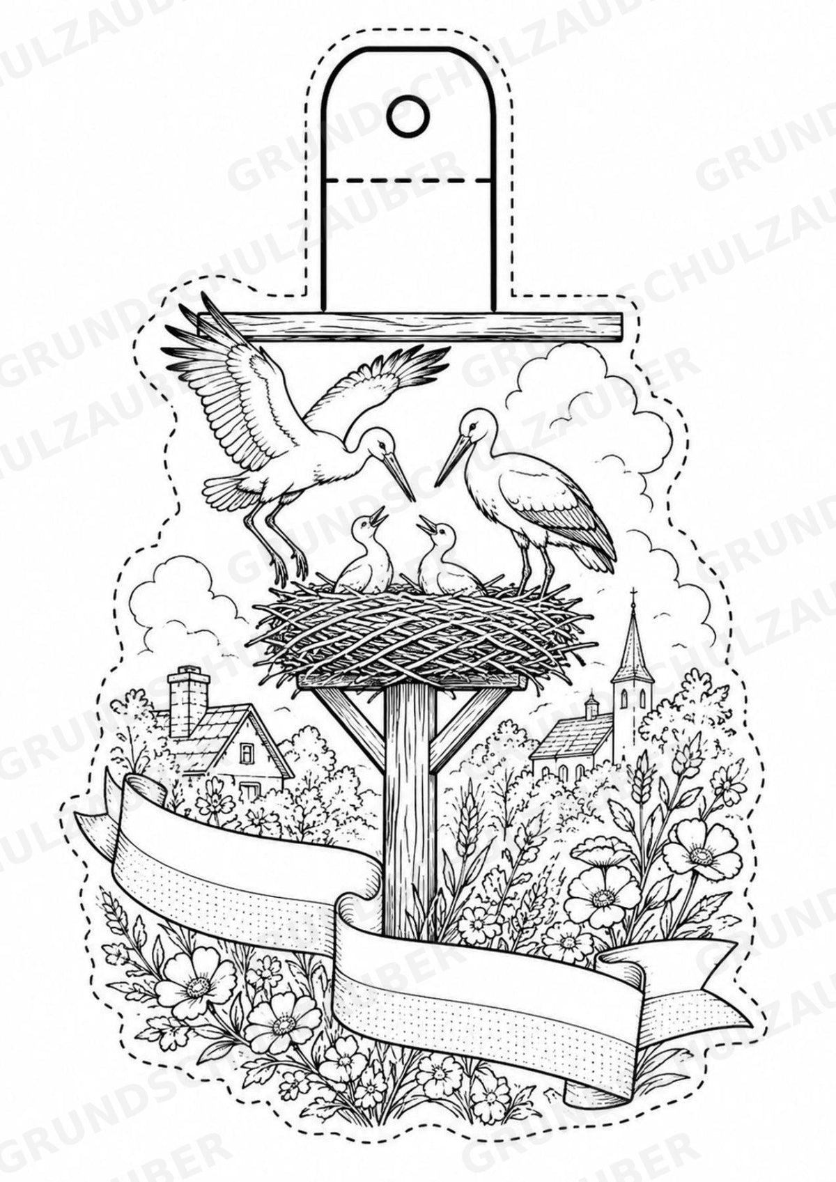 Polen – Fensterdeko – Basteln – Ausmalbild – Ausschneiden – 15 Vorlagen – Materialseite 8