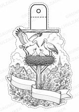 Polen – Fensterdeko – Basteln – Ausmalbild – Ausschneiden – 15 Vorlagen – Materialseite 8