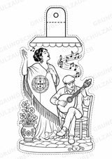 Portugal – Fensterdeko – Basteln – Ausmalbild – Ausschneiden – 15 Vorlagen – Materialseite 10