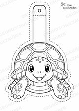 Schildkröte – Fensterdeko – Basteln – Ausmalbild – Ausschneiden – 15 Vorlagen – Materialseite 2