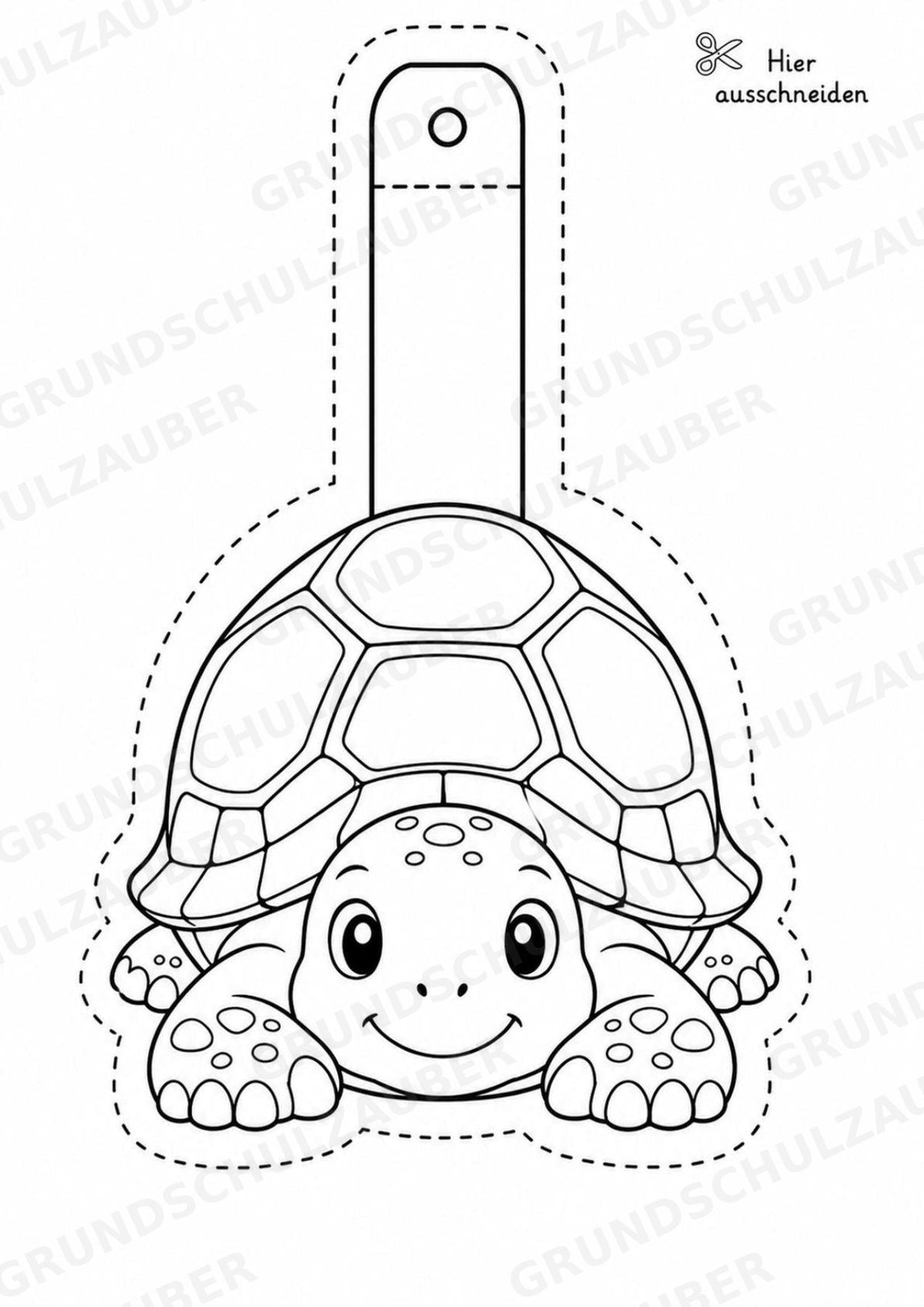 Schildkröte – Fensterdeko – Basteln – Ausmalbild – Ausschneiden – 15 Vorlagen – Materialseite 12