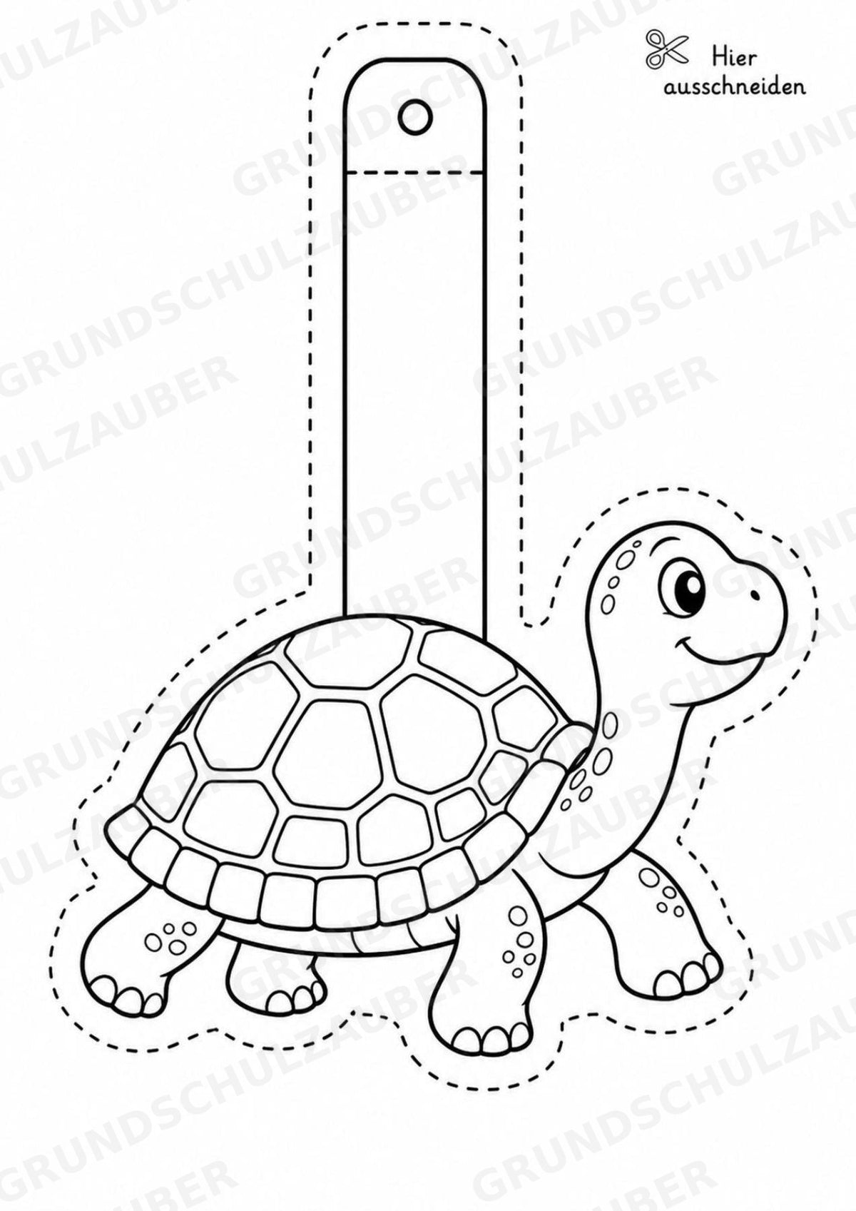 Schildkröte – Fensterdeko – Basteln – Ausmalbild – Ausschneiden – 15 Vorlagen – Materialseite 13