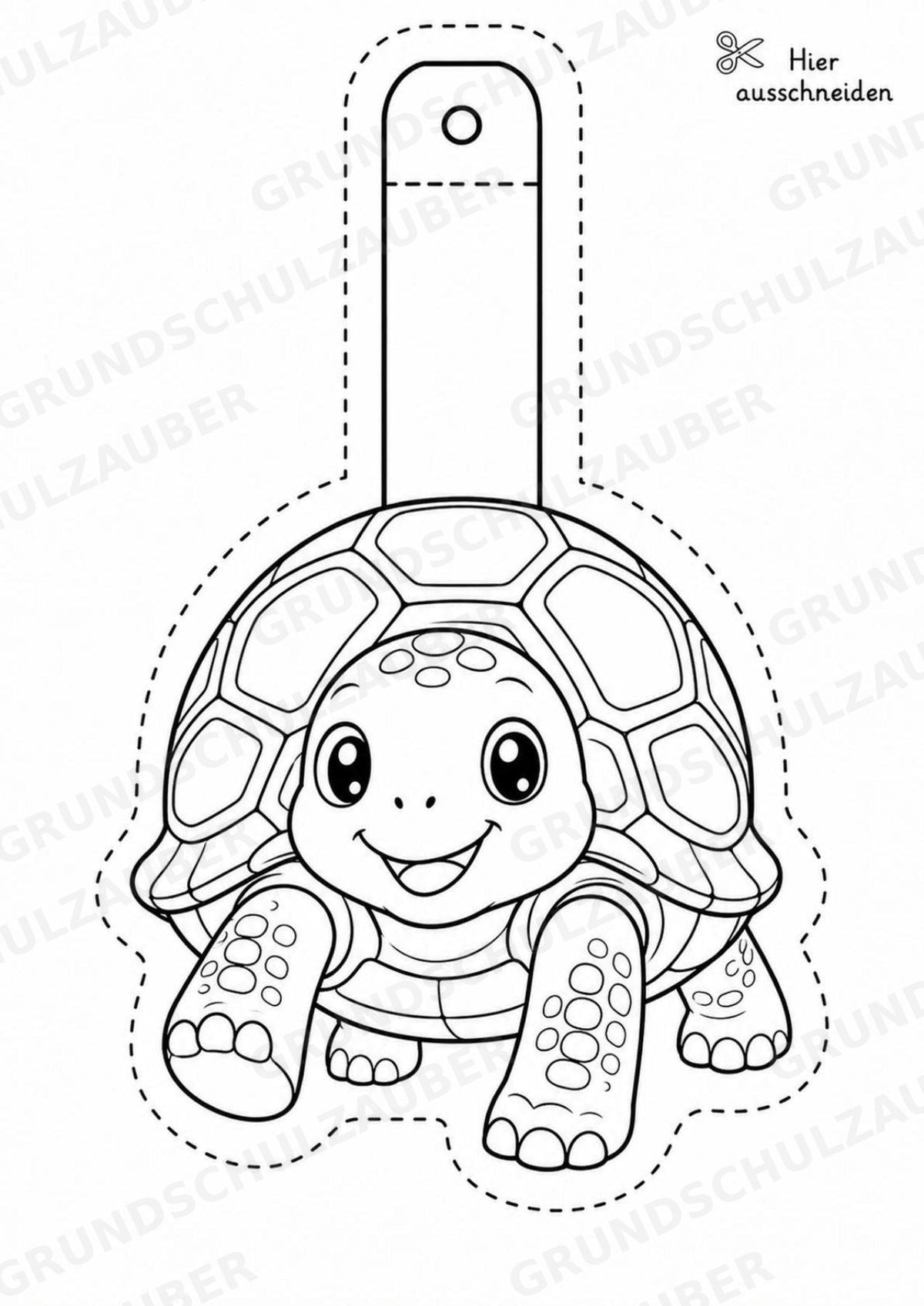 Schildkröte – Fensterdeko – Basteln – Ausmalbild – Ausschneiden – 15 Vorlagen – Materialseite 14