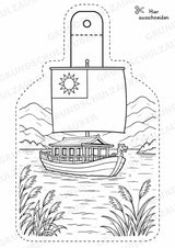 Taiwan – Fensterdeko – Basteln – Ausmalbild – Ausschneiden – 15 Vorlagen – Materialseite 5