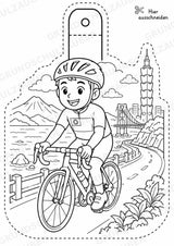 Taiwan – Fensterdeko – Basteln – Ausmalbild – Ausschneiden – 15 Vorlagen – Materialseite 14