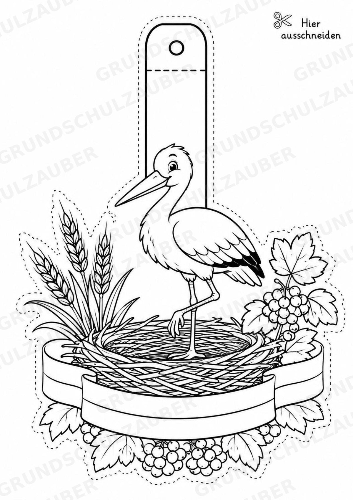 Ukraine – Fensterdeko – Basteln – Ausmalbild – Ausschneiden – 15 Vorlagen – Materialseite 4