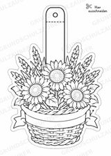Ukraine – Fensterdeko – Basteln – Ausmalbild – Ausschneiden – 15 Vorlagen – Materialseite 5