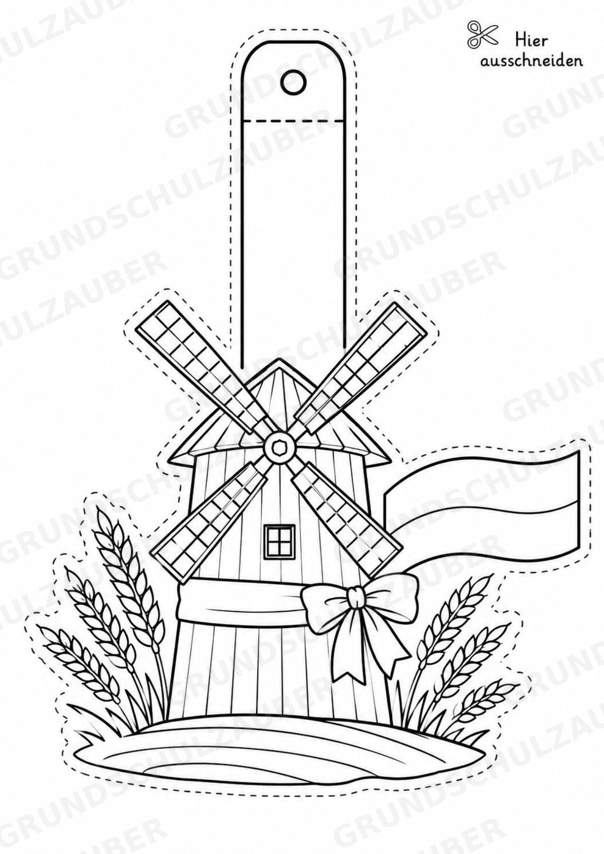 Ukraine – Fensterdeko – Basteln – Ausmalbild – Ausschneiden – 15 Vorlagen – Materialseite 6