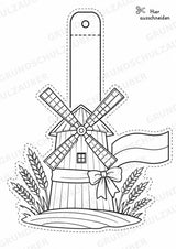 Ukraine – Fensterdeko – Basteln – Ausmalbild – Ausschneiden – 15 Vorlagen – Materialseite 6