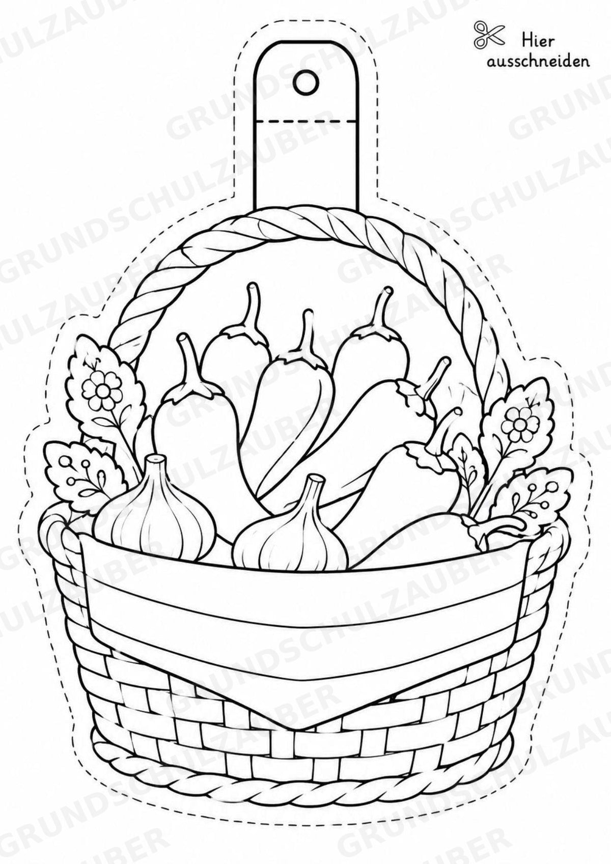 Ungarn – Fensterdeko – Basteln – Ausmalbild – Ausschneiden – 15 Vorlagen – Materialseite 5