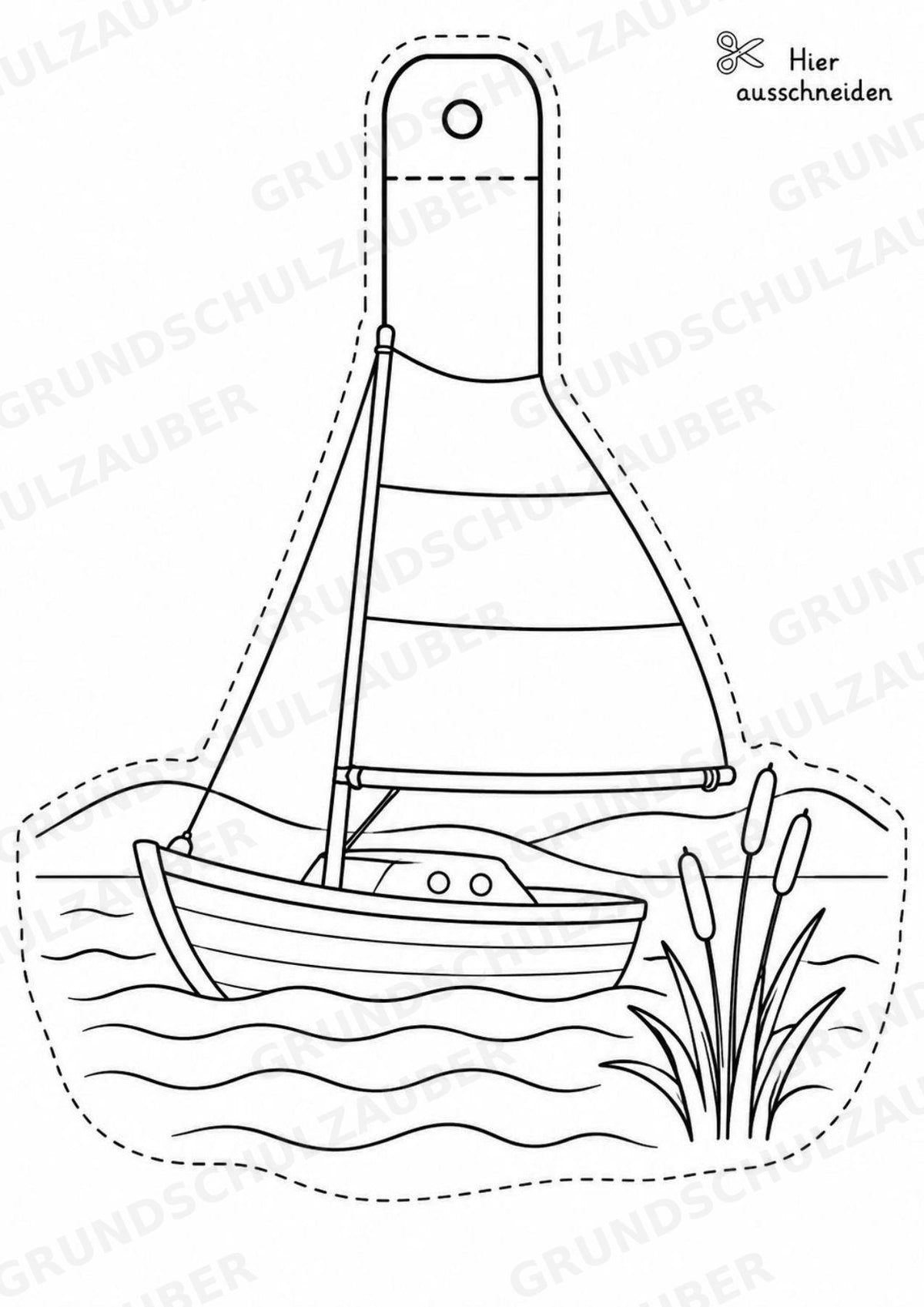 Ungarn – Fensterdeko – Basteln – Ausmalbild – Ausschneiden – 15 Vorlagen – Materialseite 11