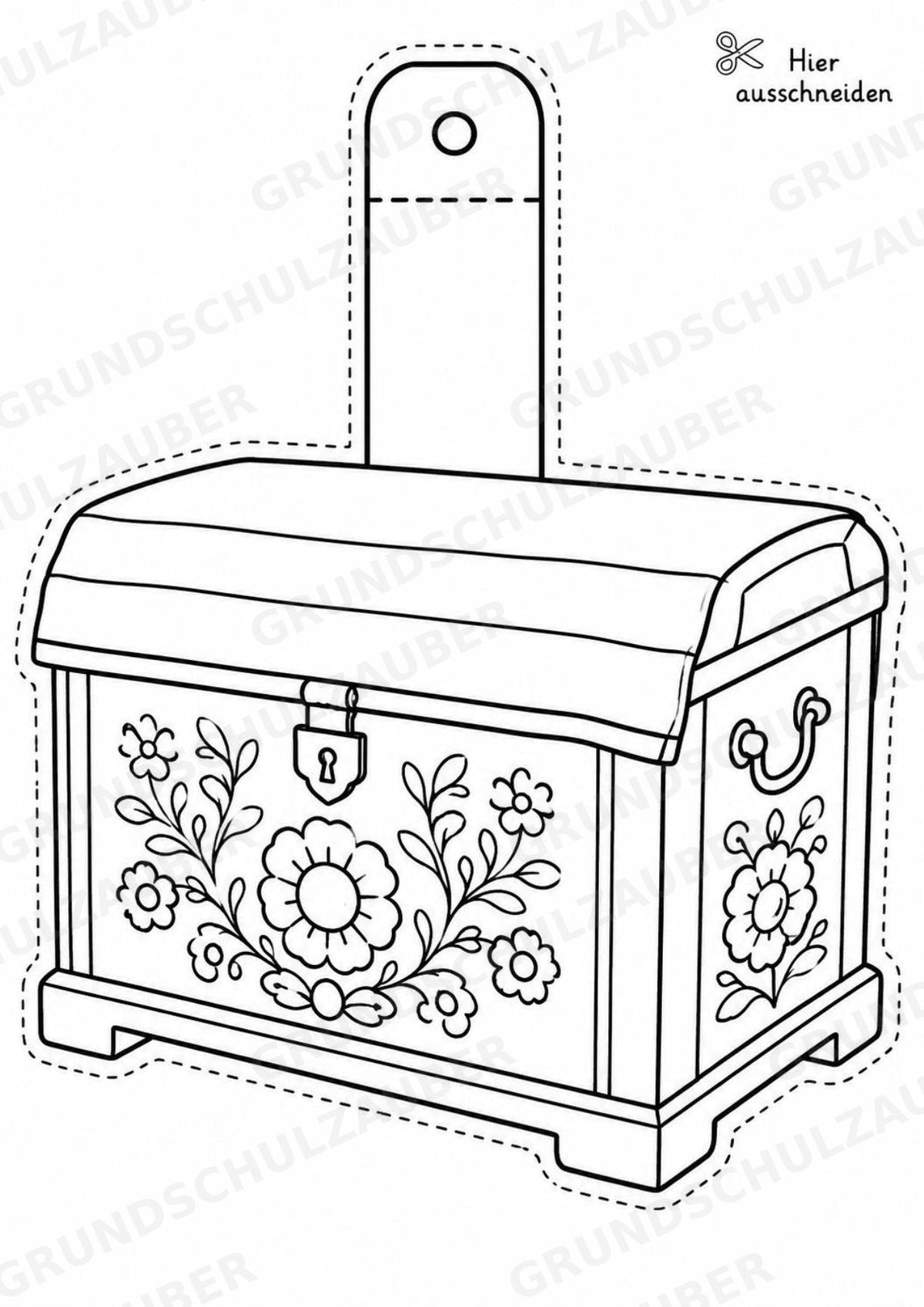 Ungarn – Fensterdeko – Basteln – Ausmalbild – Ausschneiden – 15 Vorlagen – Materialseite 12